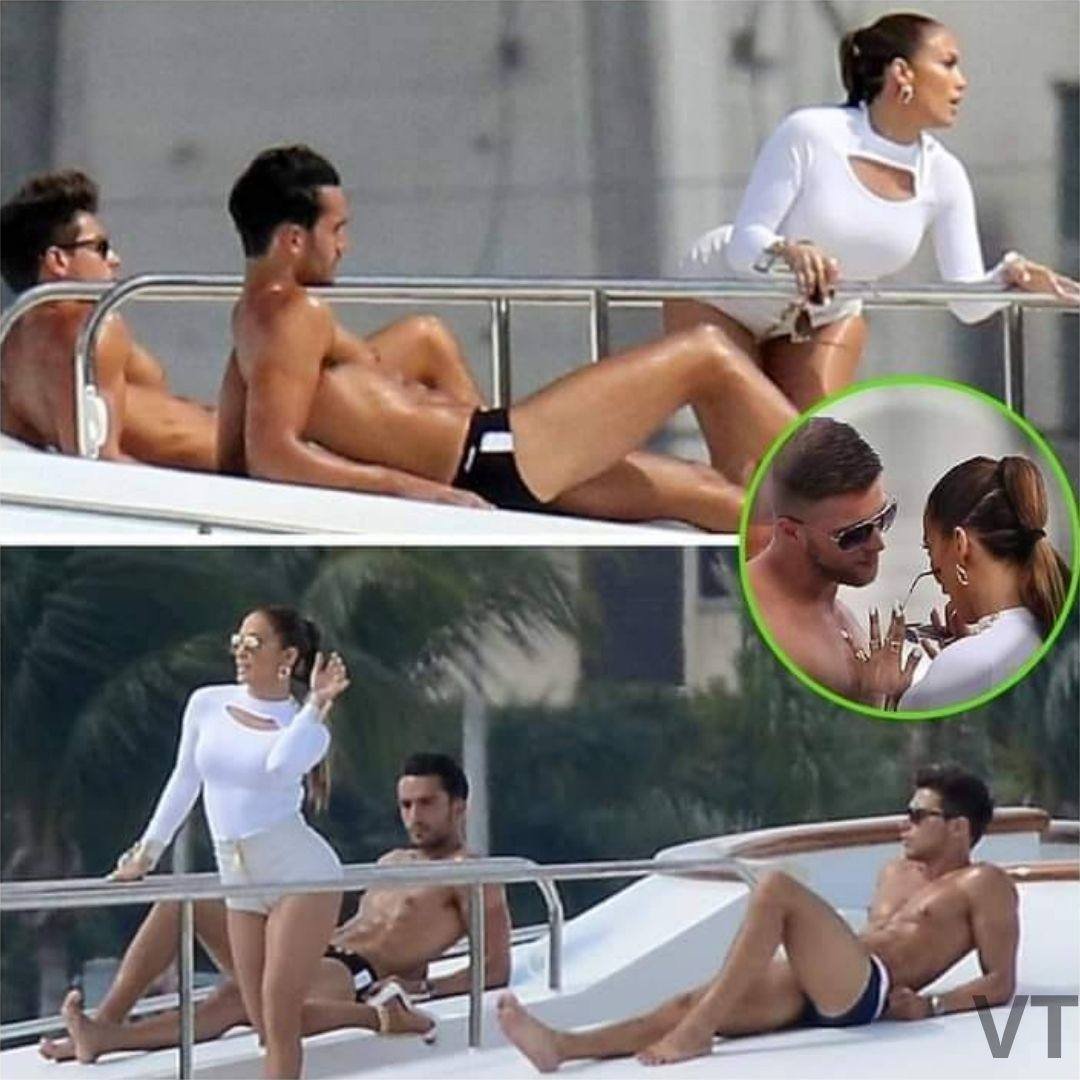 Jennifer Lopez Was Caught Acting Intimately With Two Young Men On A Yacht In Miami, Florida.!